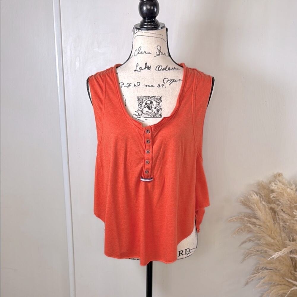Free People Movement Sleeveless Button-Front Women's Tank Top size Medium